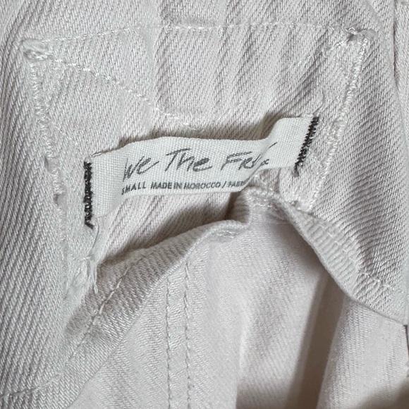 We The Free Cream Denim Overall Mini Dress - Picture 4 of 6